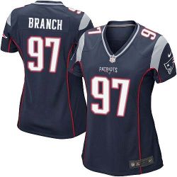 Cheap Alan Branch Patriots Women Jersey From China Blue Game #97