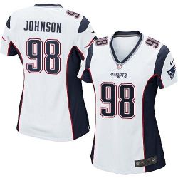 Cheap Antonio Johnson Patriots Women Jersey From China White Game #98