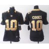 Cheap Brandin Cooks Saints Women Jersey From China Black Game #10