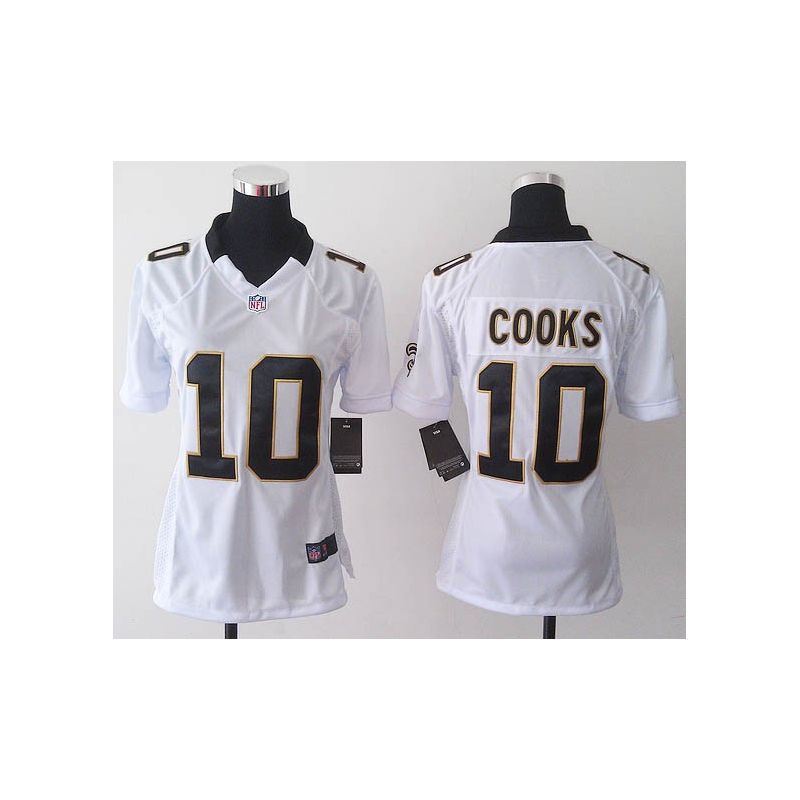 Cheap Brandin Cooks Saints Women Jersey From China White Game #10