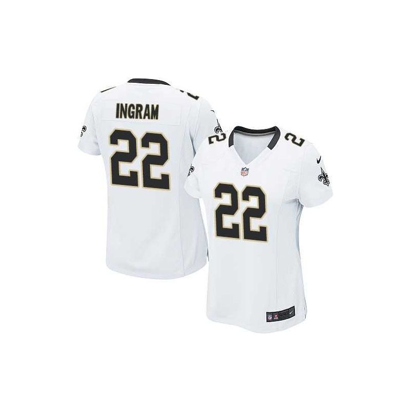 Cheap Mark Ingram Saints Women Jersey From China White Game #22