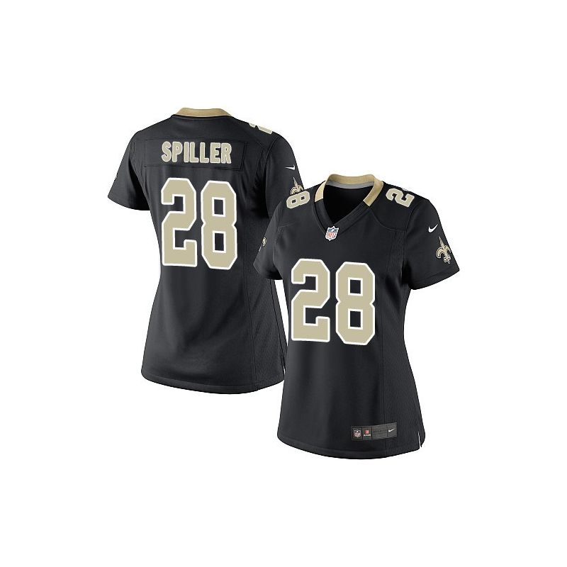 Cheap CJ Spiller Saints Women Jersey From China Black Game #28