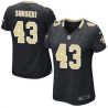 Cheap Vinnie Sunseri Saints Women Jersey From China Black Game #43