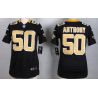 Cheap Stephone Anthony Saints Women Jersey From China Black Game #50