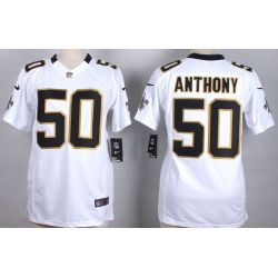 Cheap Stephone Anthony Saints Women Jersey From China White Game #50