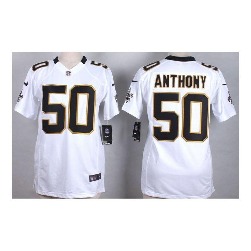 Cheap Stephone Anthony Saints Women Jersey From China White Game #50