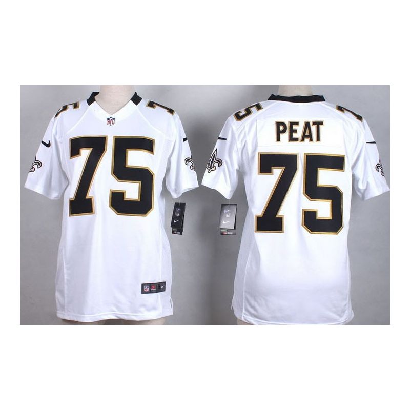 Cheap Andrus Peat Saints Women Jersey From China White Game #75