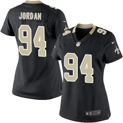 Cheap Cameron Jordan Saints Women Jersey From China Black Game #94