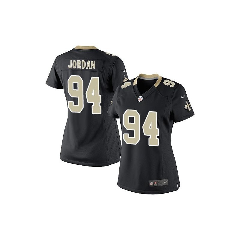 Cheap Cameron Jordan Saints Women Jersey From China Black Game #94