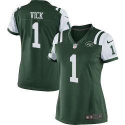 Cheap Michael Vick Jets Women Jersey From China Green Game #1