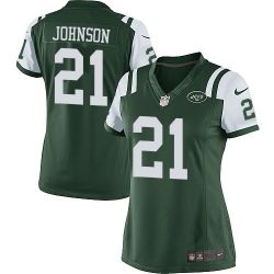 Cheap Chris Johnson Jets Women Jersey From China Green Game #21