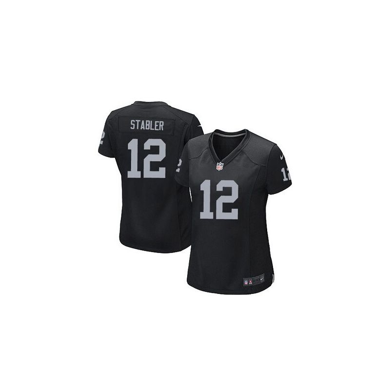 Cheap Kenny Stabler Raiders Women Jersey From China Black Game #12