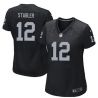 Cheap Kenny Stabler Raiders Women Jersey From China Black Game #12