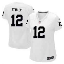 Cheap Kenny Stabler Raiders Women Jersey From China White Game #12