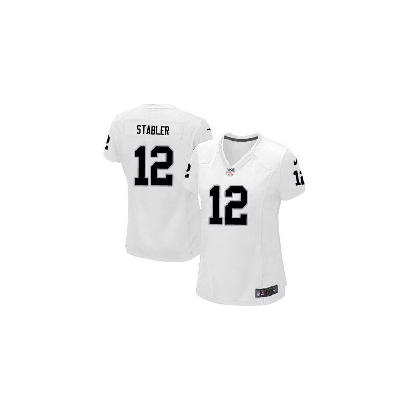 Cheap Kenny Stabler Raiders Women Jersey From China White Game #12