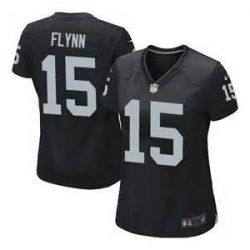 Cheap Matt Flynn Raiders Women Jersey From China Black Game #15