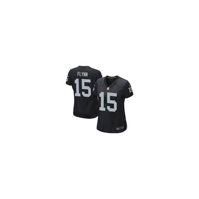 Cheap Matt Flynn Raiders Women Jersey From China Black Game #15