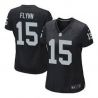 Cheap Matt Flynn Raiders Women Jersey From China Black Game #15