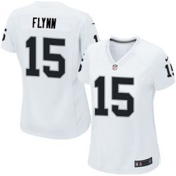 Cheap Matt Flynn Raiders Women Jersey From China White Game #15