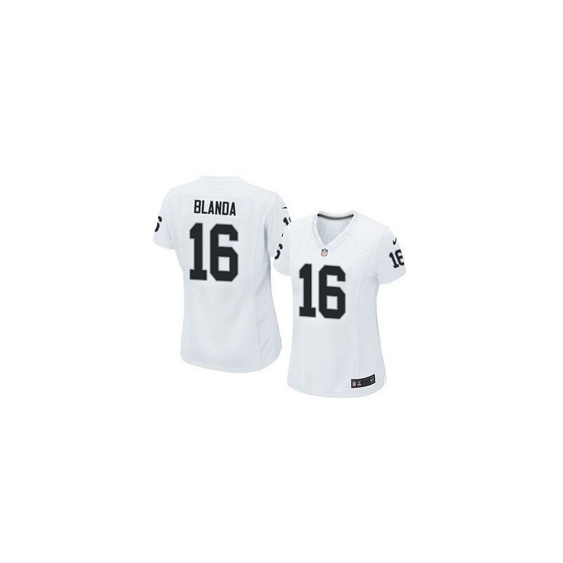 Cheap George Blanda Raiders Women Jersey From China White Game #16