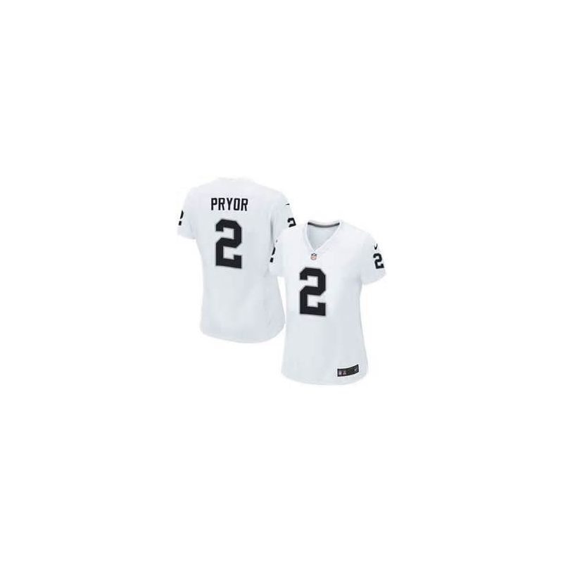 Cheap Terrelle Pryor Raiders Women Jersey From China White Game #2
