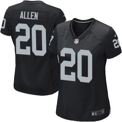 Cheap Nate Allen Raiders Women Jersey From China Black Game #20