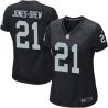 Cheap Maurice Jones-Drew Raiders Women Jersey From China Black Game #21
