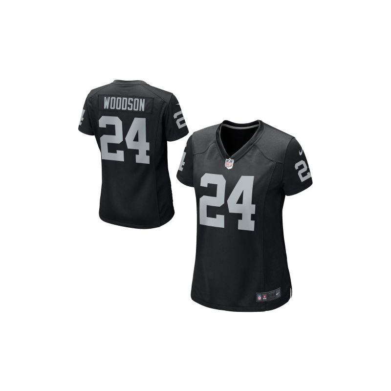 Cheap Charles Woodson Raiders Women Jersey From China Black Game #24