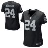 Cheap Charles Woodson Raiders Women Jersey From China Black Game #24