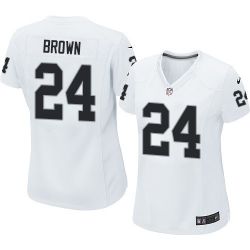 Cheap Willie Brown Raiders Women Jersey From China White Game #24