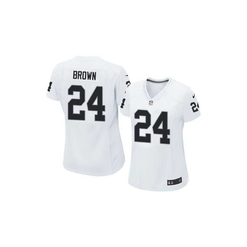 Cheap Willie Brown Raiders Women Jersey From China White Game #24