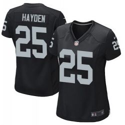 Cheap DJ Hayden Raiders Women Jersey From China Black Game #25