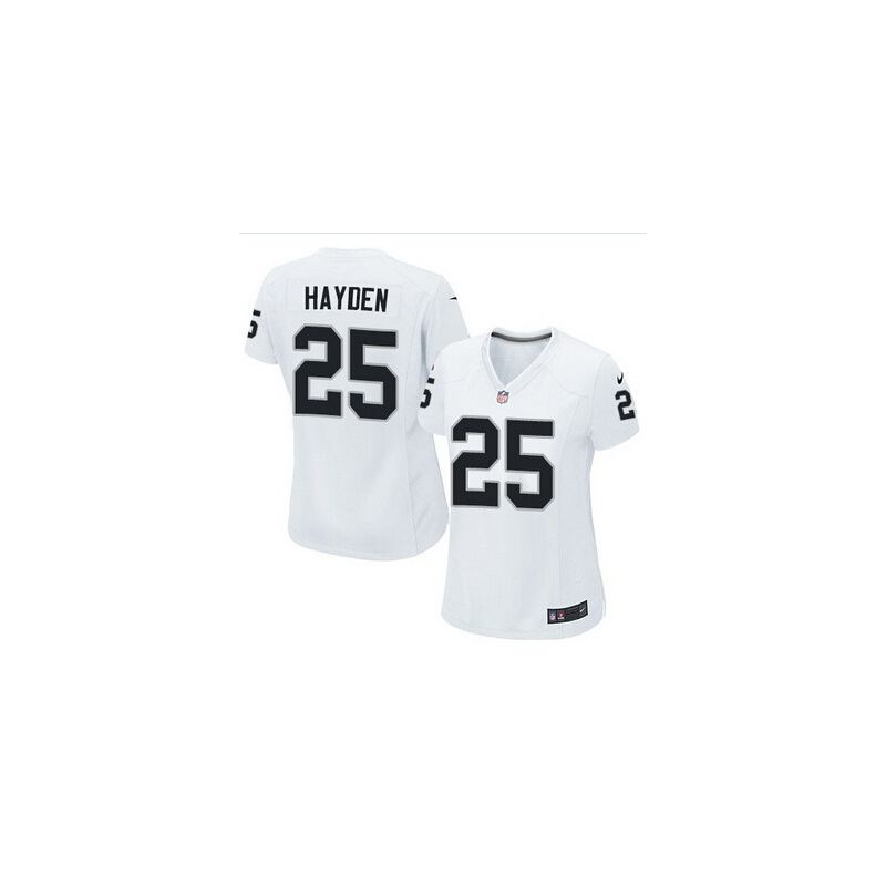 Cheap DJ Hayden Raiders Women Jersey From China White Game #25