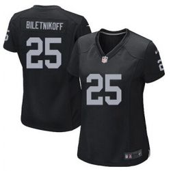Cheap Fred Biletnikoff Raiders Women Jersey From China Black Game #25