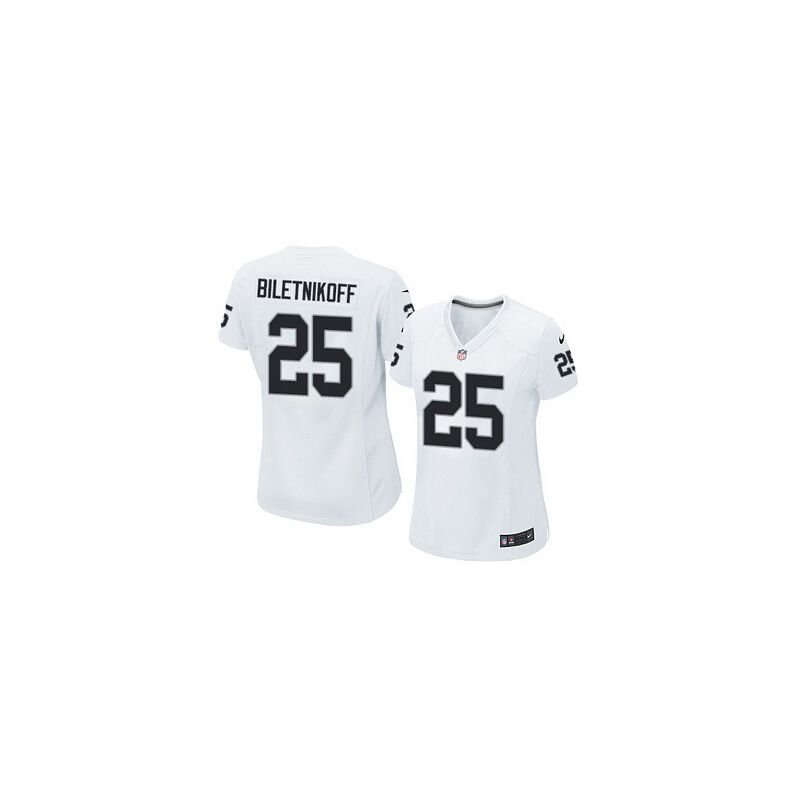 Cheap Fred Biletnikoff Raiders Women Jersey From China White Game #25