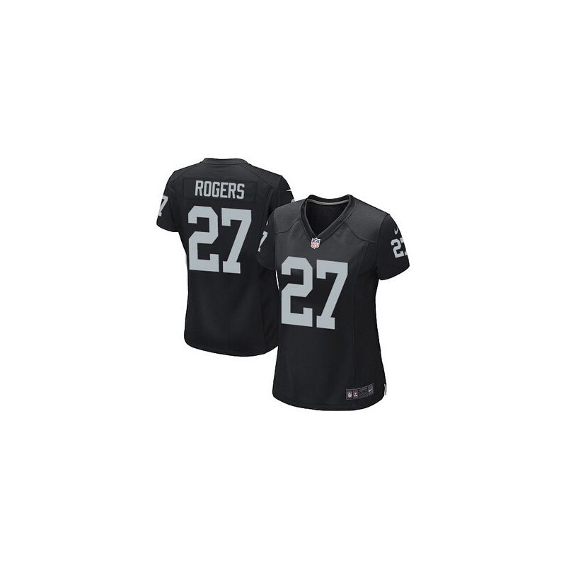 Cheap Carlos Rogers Raiders Women Jersey From China Black Game #27