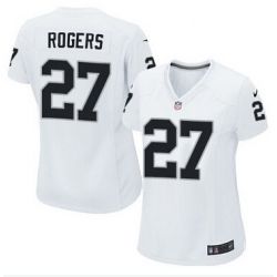 Cheap Carlos Rogers Raiders Women Jersey From China White Game #27