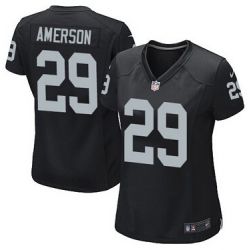 Cheap David Amerson Raiders Women Jersey From China Black Game #29