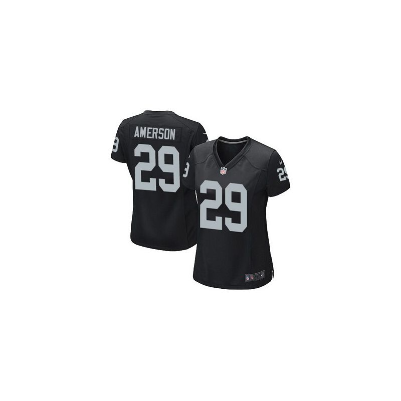 Cheap David Amerson Raiders Women Jersey From China Black Game #29
