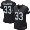 Cheap Trent Richardson Raiders Women Jersey From China Black Game #33