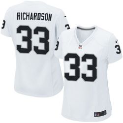 Cheap Trent Richardson Raiders Women Jersey From China White Game #33