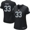 Cheap Tyvon Branch Raiders Women Jersey From China Black Game #33