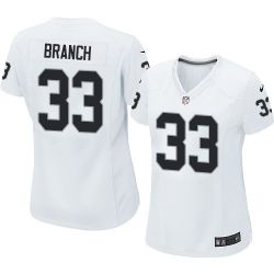 Cheap Tyvon Branch Raiders Women Jersey From China White Game #33