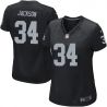 Cheap Bo Jackson Raiders Women Jersey From China Black Game #34