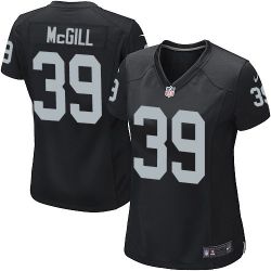 Cheap Keith McGill Raiders Women Jersey From China Black Game #39