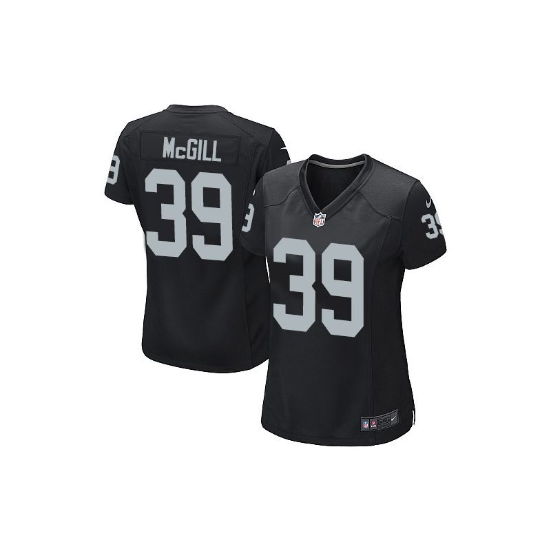 Cheap Keith McGill Raiders Women Jersey From China Black Game #39