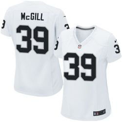 Cheap Keith McGill Raiders Women Jersey From China White Game #39