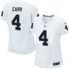 Cheap Derek Carr Raiders Women Jersey From China White Game #4