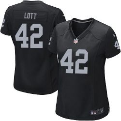 Cheap Ronnie Lott Raiders Women Jersey From China Black Game #42