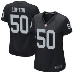 Cheap Curtis Lofton Raiders Women Jersey From China Black Game #50